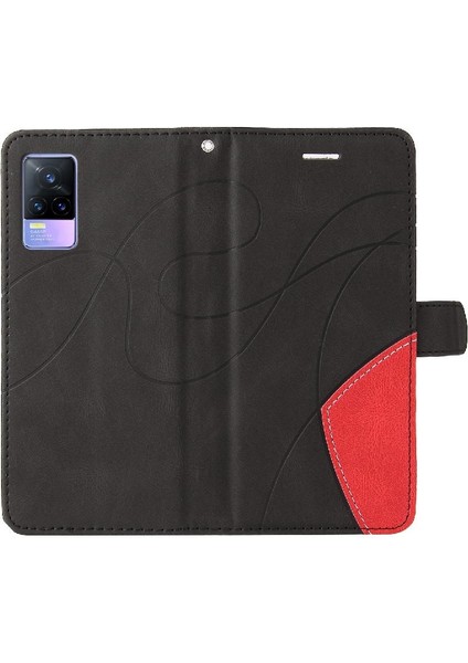 Vıvo V21E 4g Kickstand Koruyucu Iki Renkli Dikiş Pu Deri Için Kılıf (Yurt Dışından) fırsatları