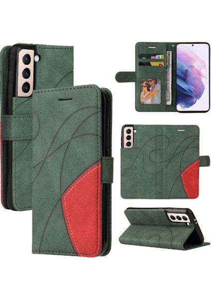 Samsung Galaxy S21 Artı Kickstand Koruyucu Pu Deri Flip Case (Yurt Dışından)