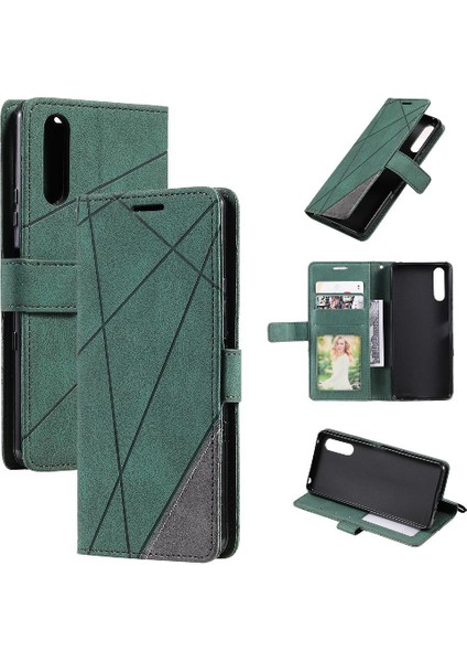 Sony Xperia 1V 2023 Için Manyetik Kart Tutucu Kickstand Pu Deri Kılıf (Yurt Dışından)
