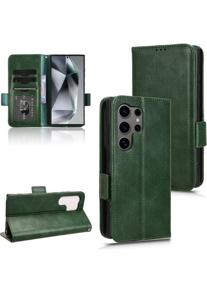 Samsung Galaxy S24 Ultra 5g 3 Kart Tutucu Görüntüleme Standı Pu Flip (Yurt Dışından)