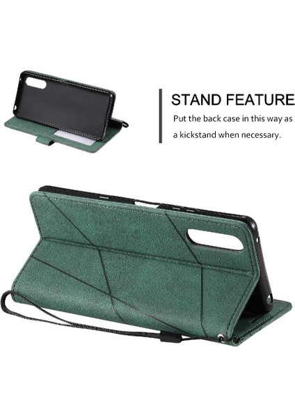 Sony Xperia 1V 2023 Için Manyetik Kart Tutucu Kickstand Pu Deri Kılıf (Yurt Dışından)