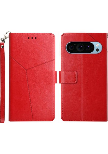 Google Piksel 9 Pro Kickstand Için Kılıf-Dayanıklı Kapak Kapak Kitap Katlanır Tpu (Yurt Dışından)
