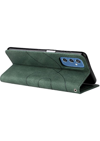 Samsung Galaxy M52 5g Iki Renkli Dikiş Kickstand Koruyucu Pu (Yurt Dışından) fiyatları