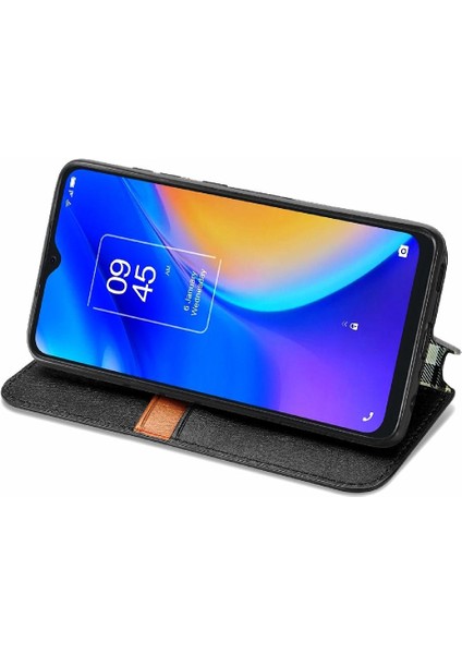Tcl 20SE Cüzdan Fonksiyonu Için Kılıf Moda Tasarımı Zarif Iş Çevirme (Yurt Dışından) fırsatları