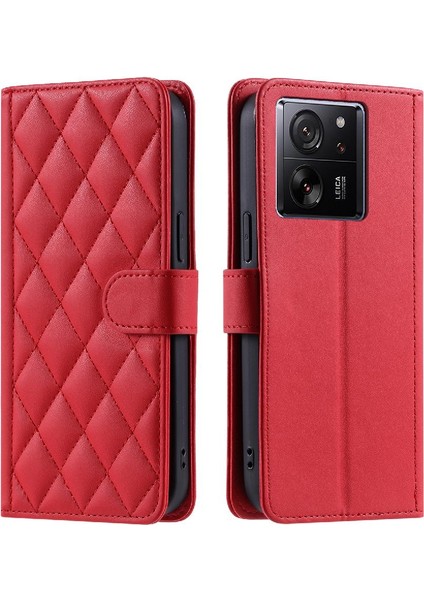 Colorful Shop Telefon Kılıfı Için Xiaomi Redmi K60 Ultra Kafes El Kayışı Flip Folio Kart (Yurt Dışından)