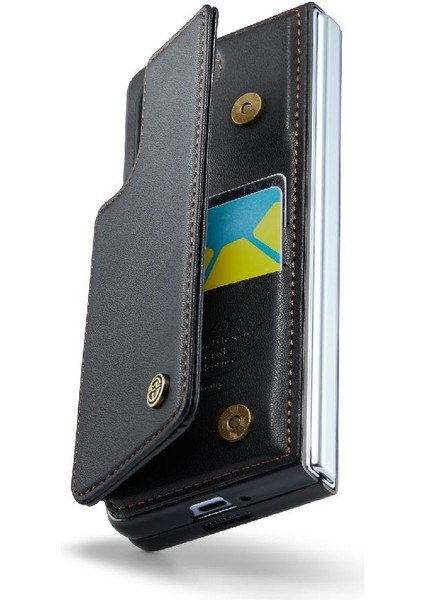 Colorful Shop Samsung Galaxy Z Fold 5 5g Kickstand Pu Deri Için Caseme Cüzdan Kılıf (Yurt Dışından)