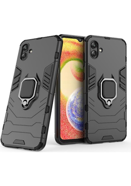 Samsung Galaxy A04 4g Kickstand Darbeye Kapak 360 &deg; Dönen (Yurt Dışından)
