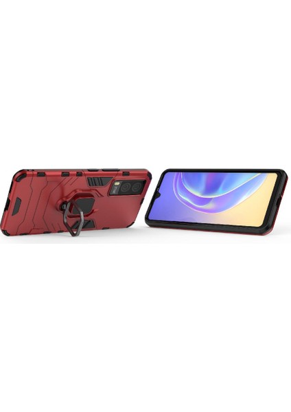 Vıvo V21E 5g 360 &deg; Dönen Halka Askeri Damla Koruma Kapağı Için Kılıf (Yurt Dışından) fırsatları
