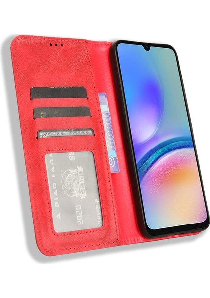 Colorful Shop Samsung Galaxy A05S Pu Deri Cüzdan Manyetik Kapatma Için Kılıf (Yurt Dışından)