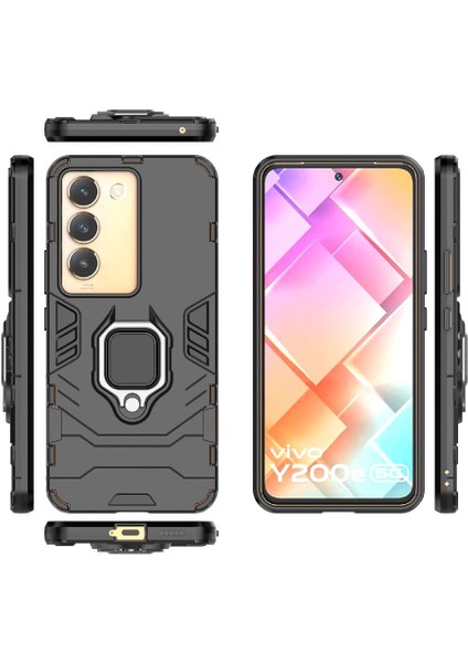 Vıvo Y200E 5g Askeri Damla Koruma Için Kılıf 360 &deg; Dönen Halka Kapak (Yurt Dışından) modelleri