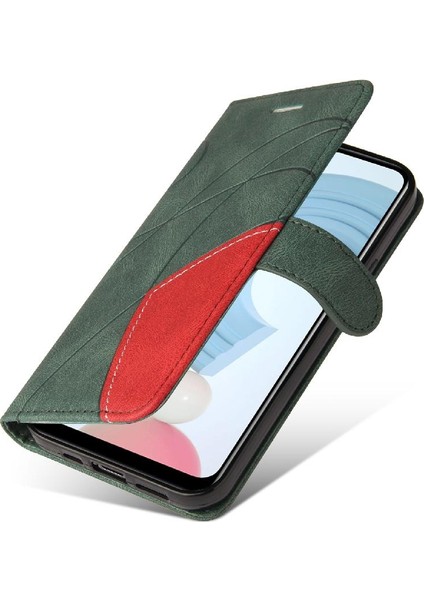 Kart ile Realme C21Y Kickstand Koruyucu Iki Renkli Dikiş Için Kılıf (Yurt Dışından) modelleri