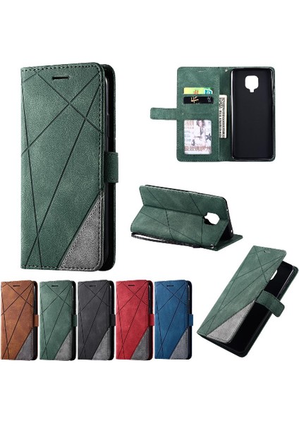 Xiaomi Redmi Için Not 9 Pro Max Pu Deri Manyetik Cüzdan Flip Folio (Yurt Dışından)