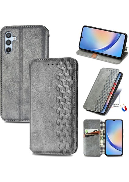 Samsung Galaxy A34 5g Için Kılıf Kapak Çevirin Cüzdan Fonksiyonu Zarif Kılıf (Yurt Dışından)