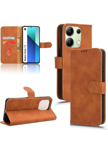 Xiaomi Redmi Için Not 13 4g Kart Tutucu Kickstand Deri Folio (Yurt Dışından)