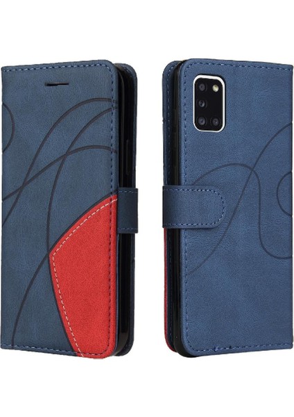 Samsung Galaxy Kickstand Kickstand Koruyucu Iki Renkli Dikiş Pu (Yurt Dışından)