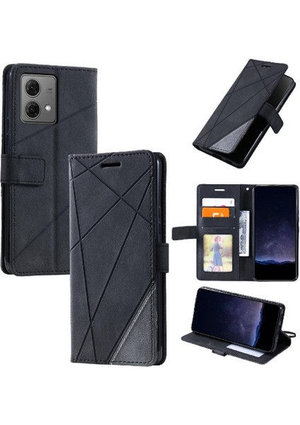Motorola Moto G84 5g Manyetik Kart Tutucu Kickstand Pu Deri Kılıf (Yurt Dışından)
