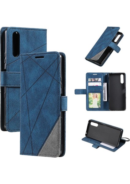 Sony Xperia 1V 2023 Için Manyetik Kart Tutucu Kickstand Pu Deri Kılıf (Yurt Dışından)