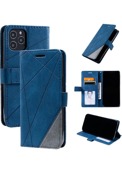 IPhone 12 Için Kılıf Pro Max Kart Tutucu Kickstand Cüzdan Flip Folio Pu (Yurt Dışından)