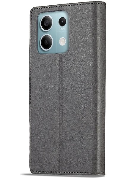 Xiaomi Redmi Not 13 Için Kılıf 5g Buzağı Doku Yatay Çevir Deri Kılıf (Yurt Dışından)