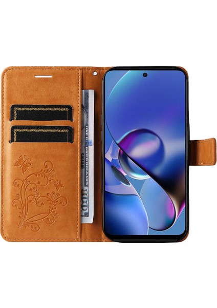 Motorola Moto G54 5g Pu Deri Flip Kickstand Için Kılıf Kart Yuvası ile (Yurt Dışından) indirimleri