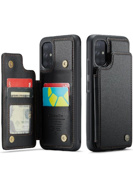 Samsung Galaxy A51 4g Ince Darbeye Vaka Kart Pu Için Caseme Cüzdan Kılıf (Yurt Dışından)