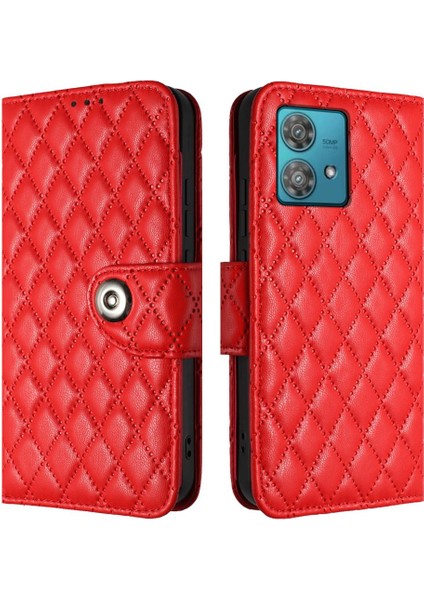 Motorola Kenar 40 Neo Kart Tutucu Cüzdan Kapak Bilek Şeridi Şık (Yurt Dışından)