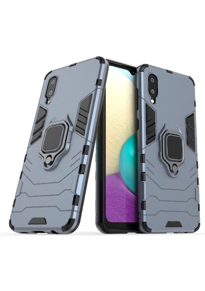 Samsung Galaxy A02 Kickstand Askeri Damla Koruma Halkası Kapağı Için Kılıf (Yurt Dışından)