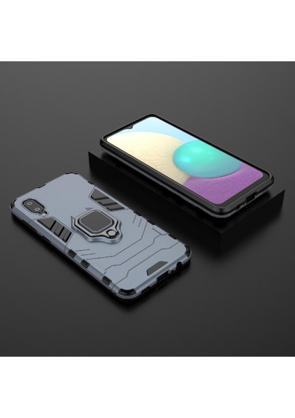 Samsung Galaxy A02 Kickstand Askeri Damla Koruma Halkası Kapağı Için Kılıf (Yurt Dışından) fiyatları