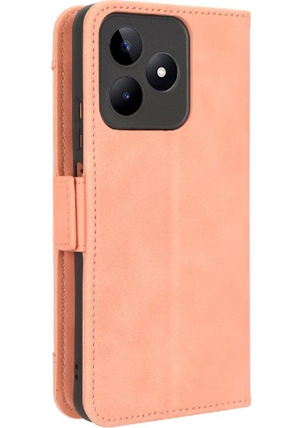Realme C51 4g Deri Cüzdan Kapak Için Kılıf Ayarlanabilir Ayrılabilir Kart (Yurt Dışından)
