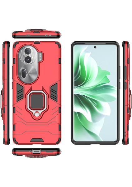 Oppo Oppo 11 Pro 5g Askeri Damla Koruma Için Kılıf 360 &deg; Dönen Halka (Yurt Dışından)