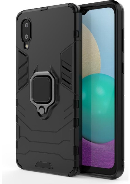 Samsung Galaxy A02 Kickstand Askeri Damla Koruma Halkası Kapağı Için Kılıf (Yurt Dışından)