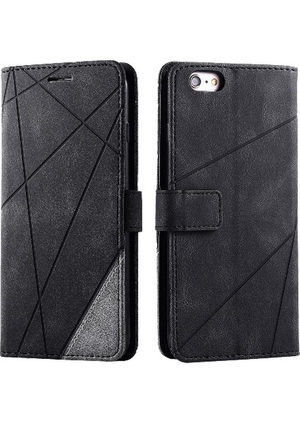 IPhone 6 Için Kılıf Artı/6s Artı Manyetik Pu Deri Kart Tutucu Kickstand (Yurt Dışından)