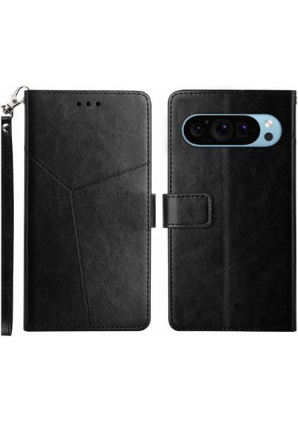 Google Piksel 9 Pro Kickstand Için Kılıf-Dayanıklı Kapak Kapak Kitap Katlanır Tpu (Yurt Dışından)