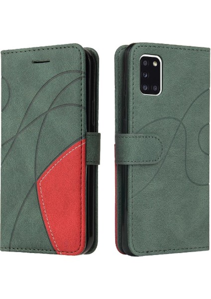 Samsung Galaxy Kickstand Kickstand Koruyucu Iki Renkli Dikiş Pu (Yurt Dışından)