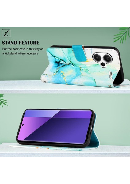 Xiaomi Redmi Not 13 Pro Artı 5g Cüzdan Kickstand Mermer Desen (Yurt Dışından)