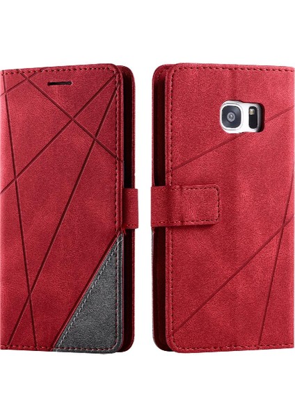 Samsung Galaxy S7 Kenar Cüzdan Flip Folio Darbeye Kart Tutucu (Yurt Dışından)