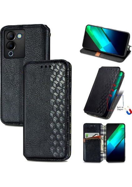 Infinix Not 12 Için Kılıf Deri Kılıf Cüzdan Fonksiyonu Kapak Çevirin Moda (Yurt Dışından)
