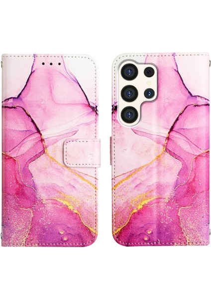 Samsung Galaxy S24 Ultra 5g Pu Deri Cüzdan Mermer Desen (Yurt Dışından)