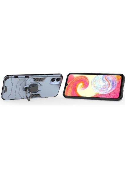 Samsung Galaxy A04E 4g Darbeye Kapak Kickstand 360 &deg; Dönen (Yurt Dışından)