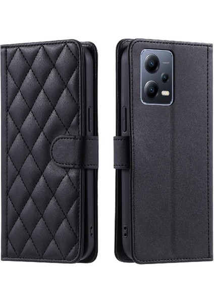 Telefon Kılıfı Için Xiaomi Redmi Not 12 Pro Artı Kafes Flip Folio Cüzdan (Yurt Dışından)