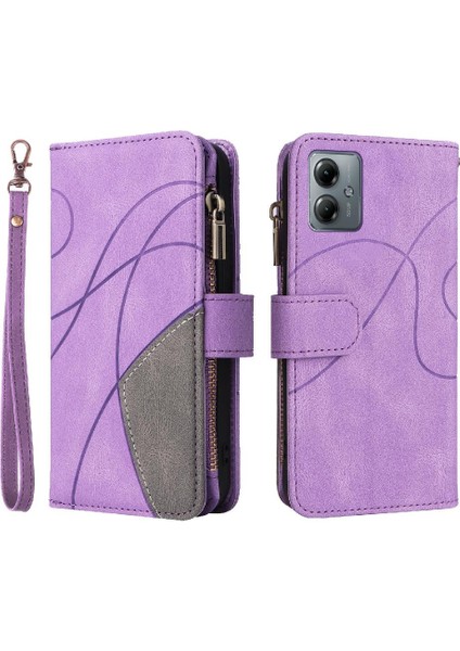 Motorola Moto G14 4g Dokuz Kart Yuvaları Kickstand Koruyucu Fermuar (Yurt Dışından)
