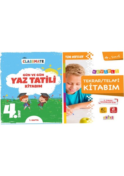 4. Sınıf Gün ve Gün Yaz Tatili Kitabım ve Telafi Tekrar Kitabım