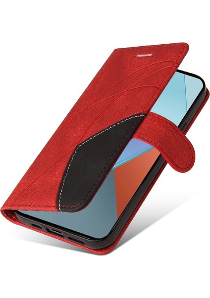 Xiaomi Redmi Not Için Kılıf 13 Pro 5g Iki Renkli Dikiş Pu Deri Flip (Yurt Dışından) fırsatları