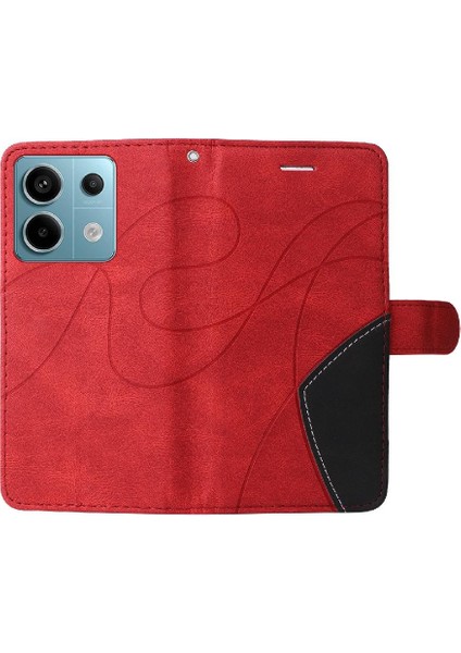 Xiaomi Redmi Not Için Kılıf 13 Pro 5g Iki Renkli Dikiş Pu Deri Flip (Yurt Dışından) indirimleri