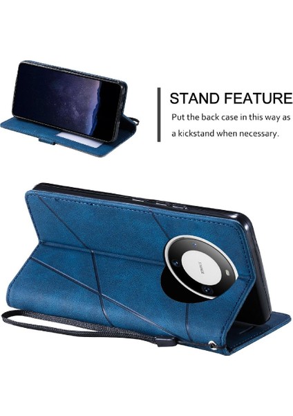 Huawei Mate 60 Için Kılıf Darbeye Kart Tutucu Kickstand Pu Deri Cüzdan (Yurt Dışından) indirimleri