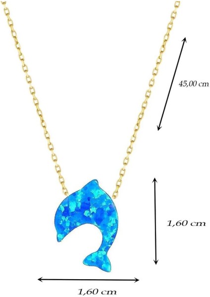 14 Ayar Altın Kolye Yunus Figürlü Sedef Opal Taşlı Zincirli Altın Kolye fiyatları