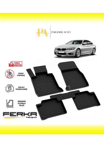 Bmw 4 Serisi F36 Grand Coupe 2013-2021 4d Havuzlu Paspas