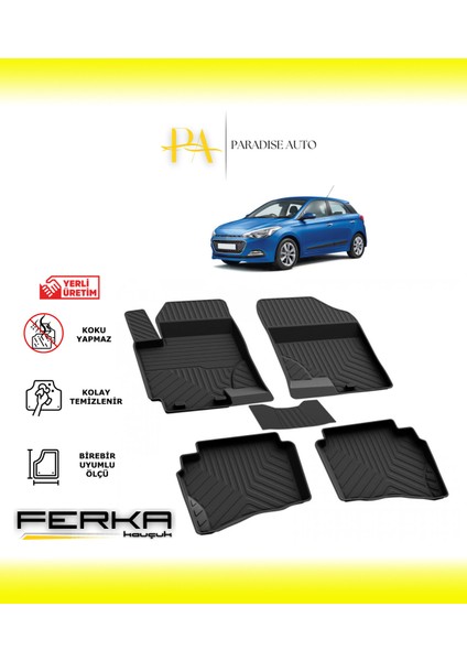 Hyundai I20 2 2014-2020 4d Havuzlu Paspas