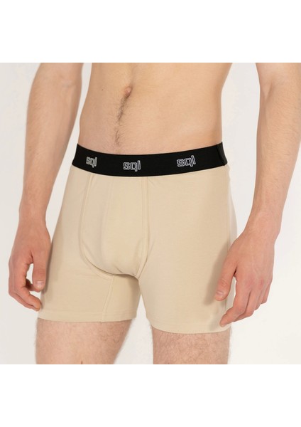 Erkek Bej Boxer