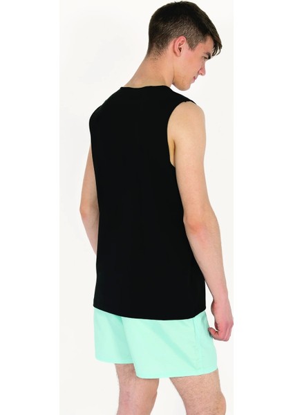 Logo Baskılı Erkek Siyah Atlet modelleri